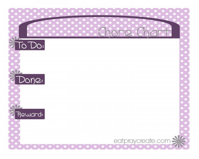 Girl Chore Chart Purple1