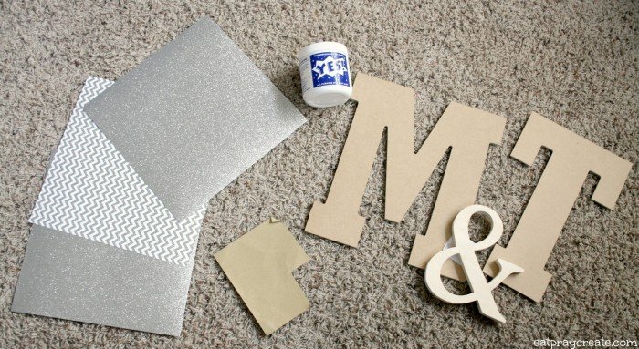 DIY Letter-Shaped Boxes