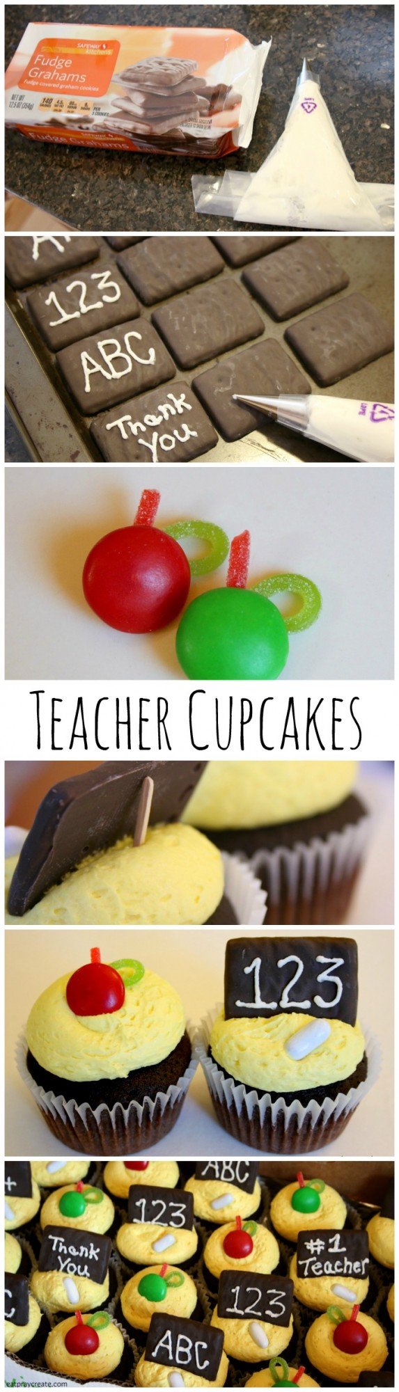 Teacher cupcakes pin